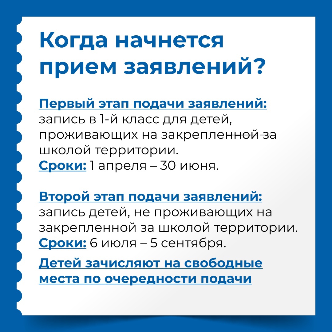 1 апреля в 0.00 стартует прием заявлений на запись детей в 1-й класс. |  20.03.2023 | Ирбит - БезФормата